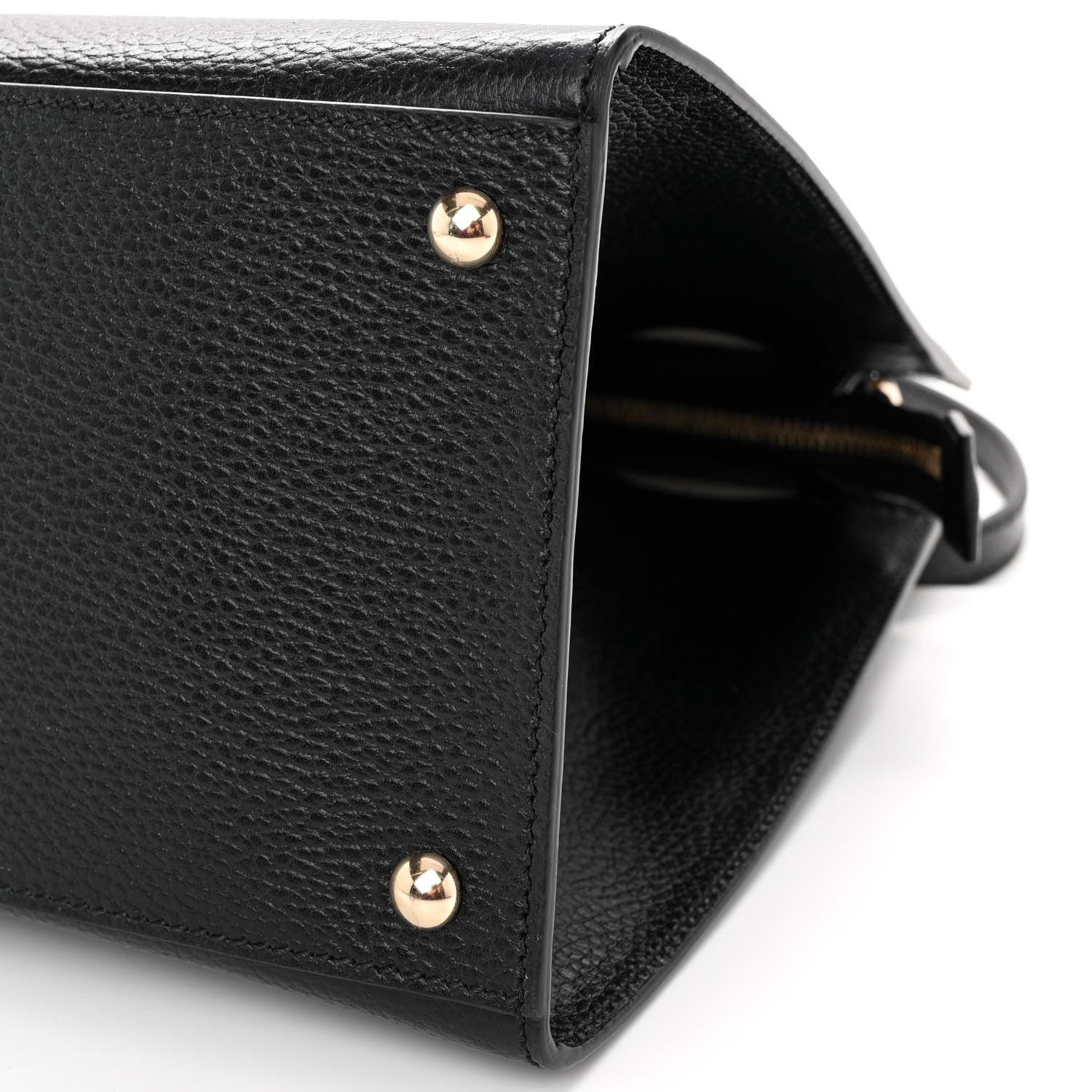 Gucci Dollar Calfskin Large Soho Top Handle Satchel Black 10 of 12
