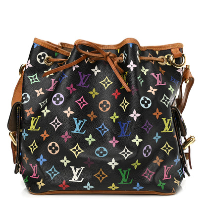 Louis Vuitton Monogram Multicolor Petit Noe Black 1 of 12