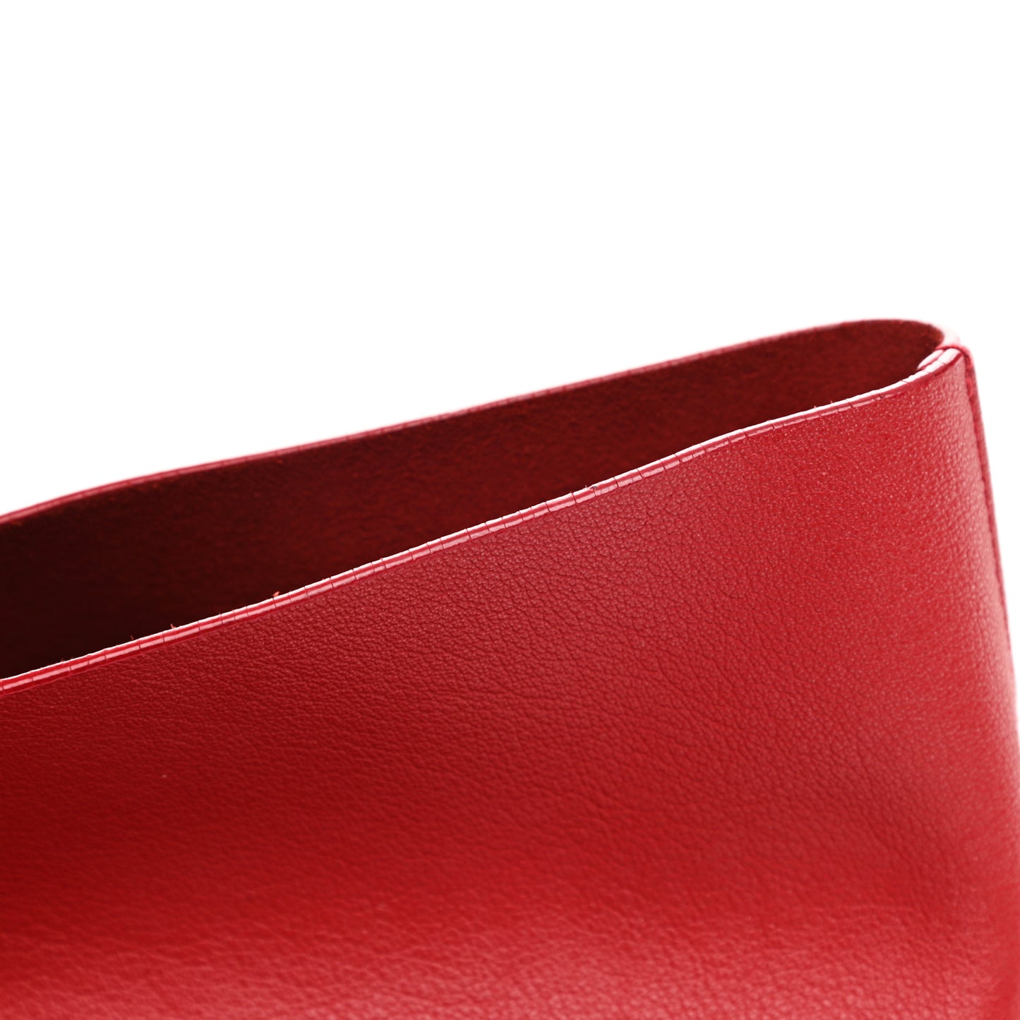Calfskin Large Shopping Tote Rouge Eros