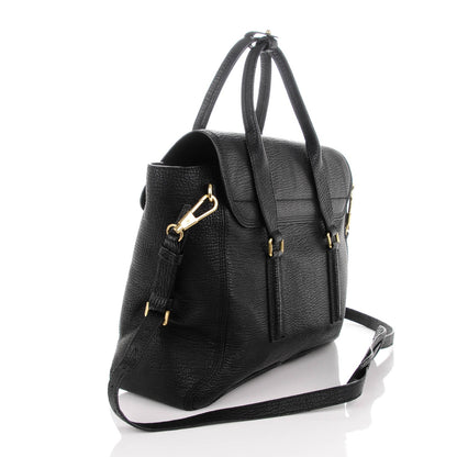 3.1 Phillip Lim 3.1 Textured Calfskin Large Pashli Satchel Black 3 of 8