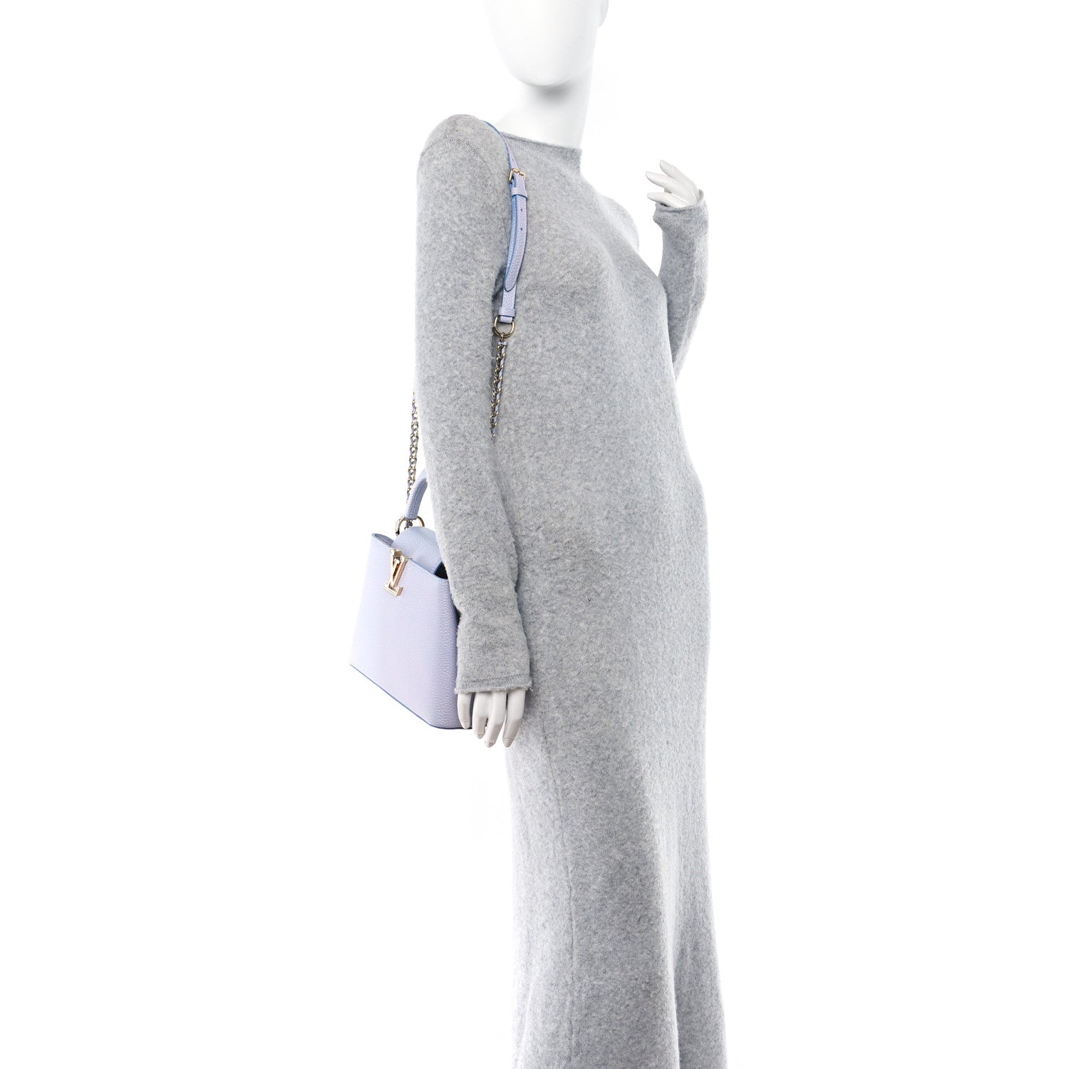 Louis Vuitton Taurillon Summer Stardust Capucines BB Lilas Purple 2 of 9