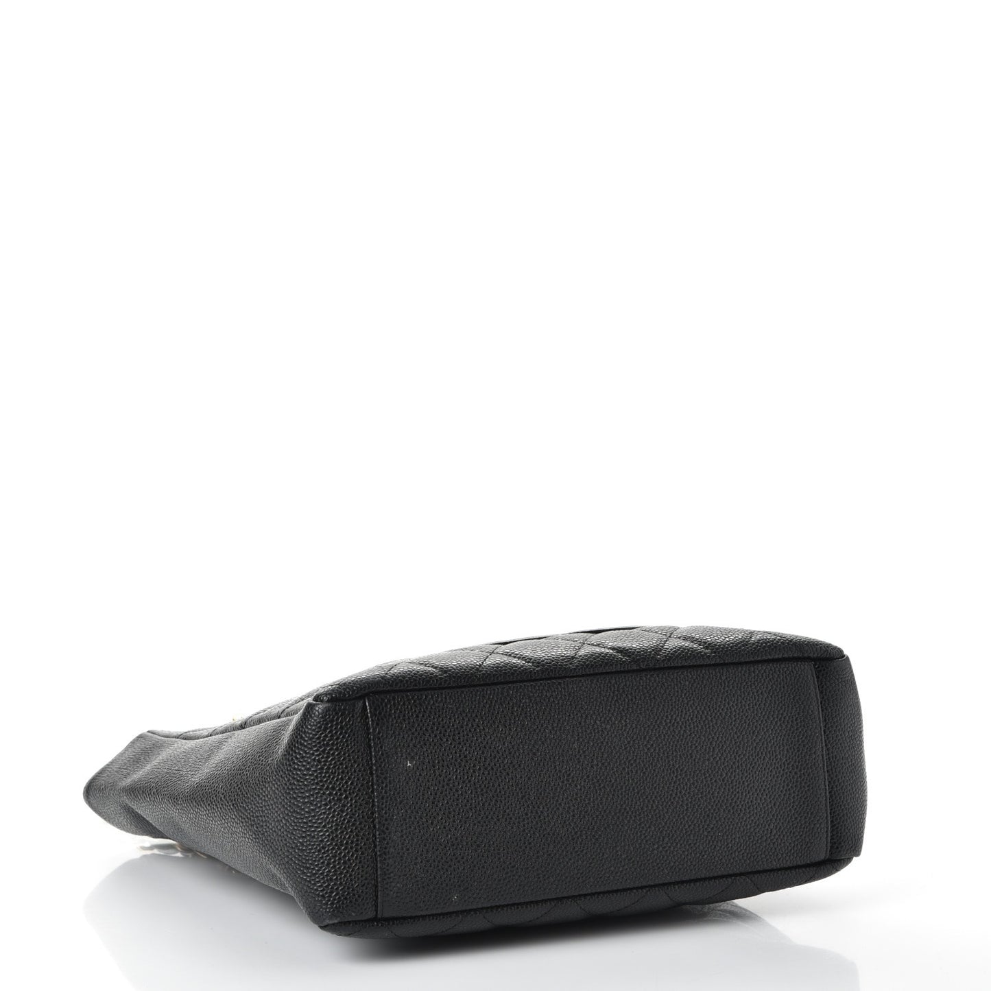 Caviar Quilted Petit Shopping Tote PST Black