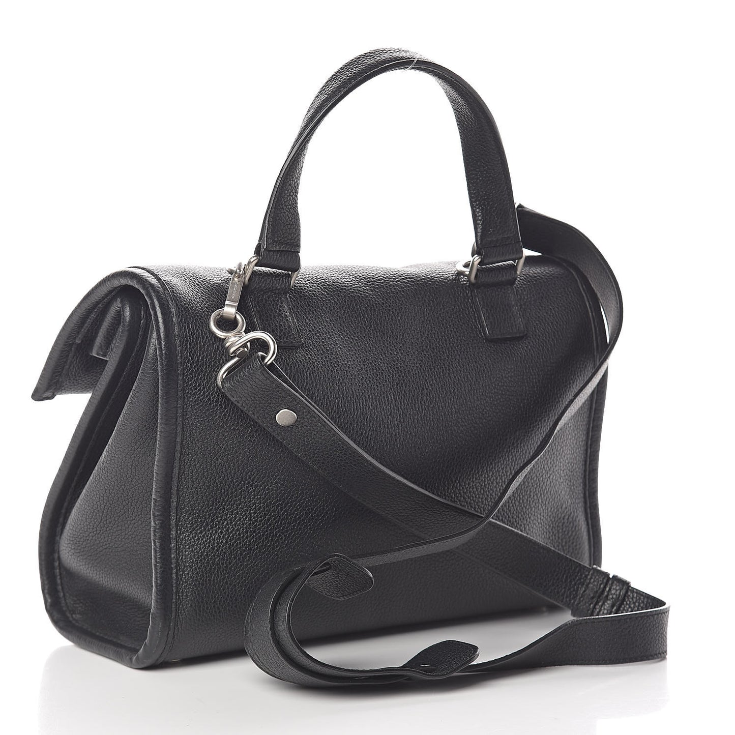 Veau Grana Small Tool Satchel Black