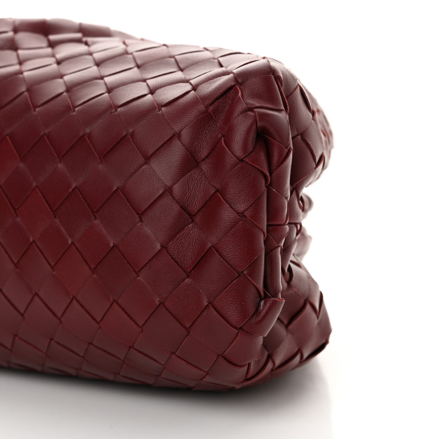 Bottega Veneta Nappa Maxi Intrecciato The Pouch Oversized Clutch Bordeaux 10 of 10