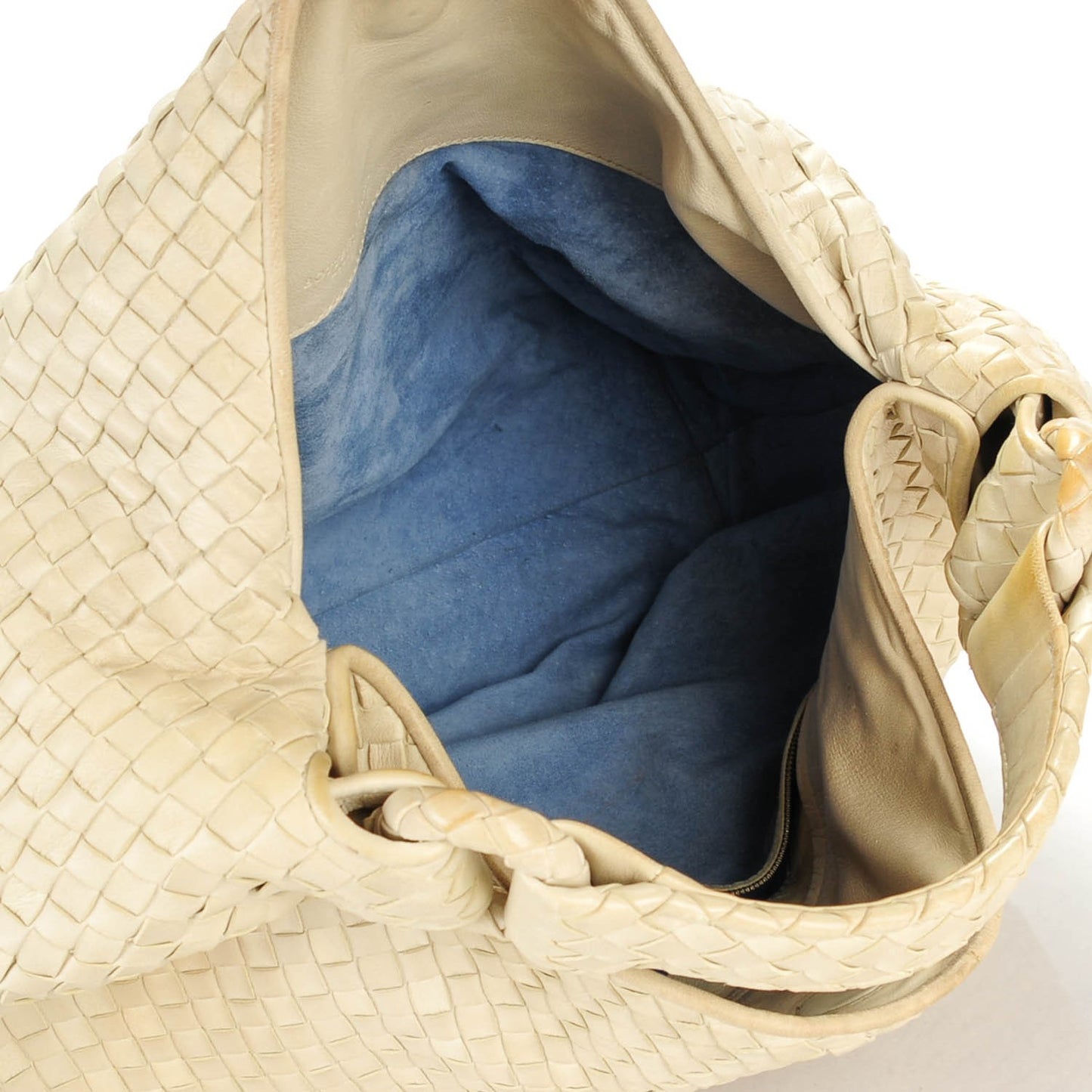 Nappa Intrecciato Sloane Hobo Cream