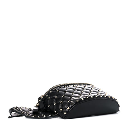 Valentino Garavani Nappa Rockstud Spike Belt Bag 85 Black 4 of 9