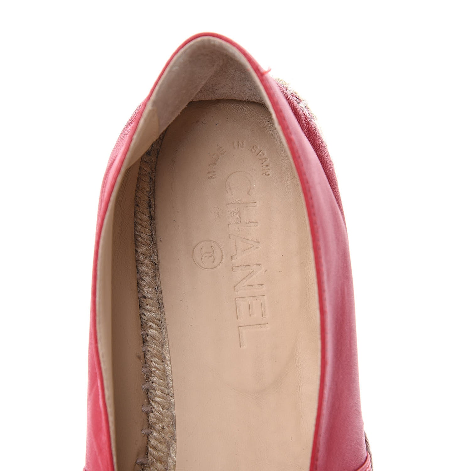 Chanel Lambskin CC Espadrilles 41 Pink 8 of 10