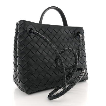 Bottega Veneta Nappa Intrecciato Small Andiamo Shoulder Bag Black 3 of 9