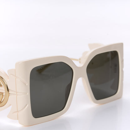 Gucci Acetate Square Frame Wing Sunglasses GG0535S Ivory 7 of 8