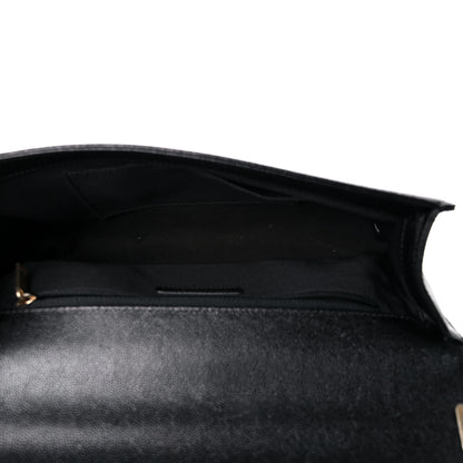 Chanel Caviar Chevron Quilted Medium Boy Flap Black 5 of 17