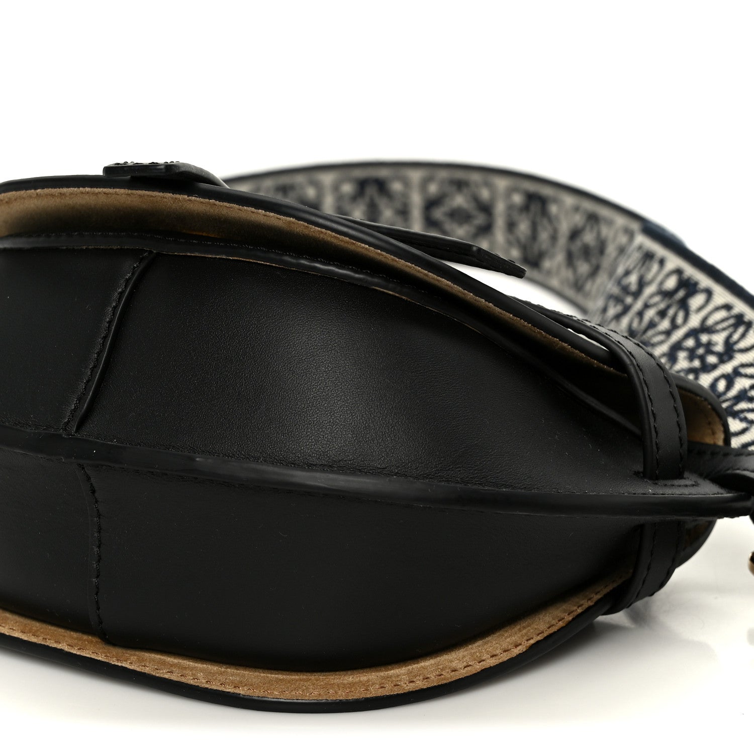 Loewe Calfskin Jacquard Mini Gate Dual Bag Black 10 of 10