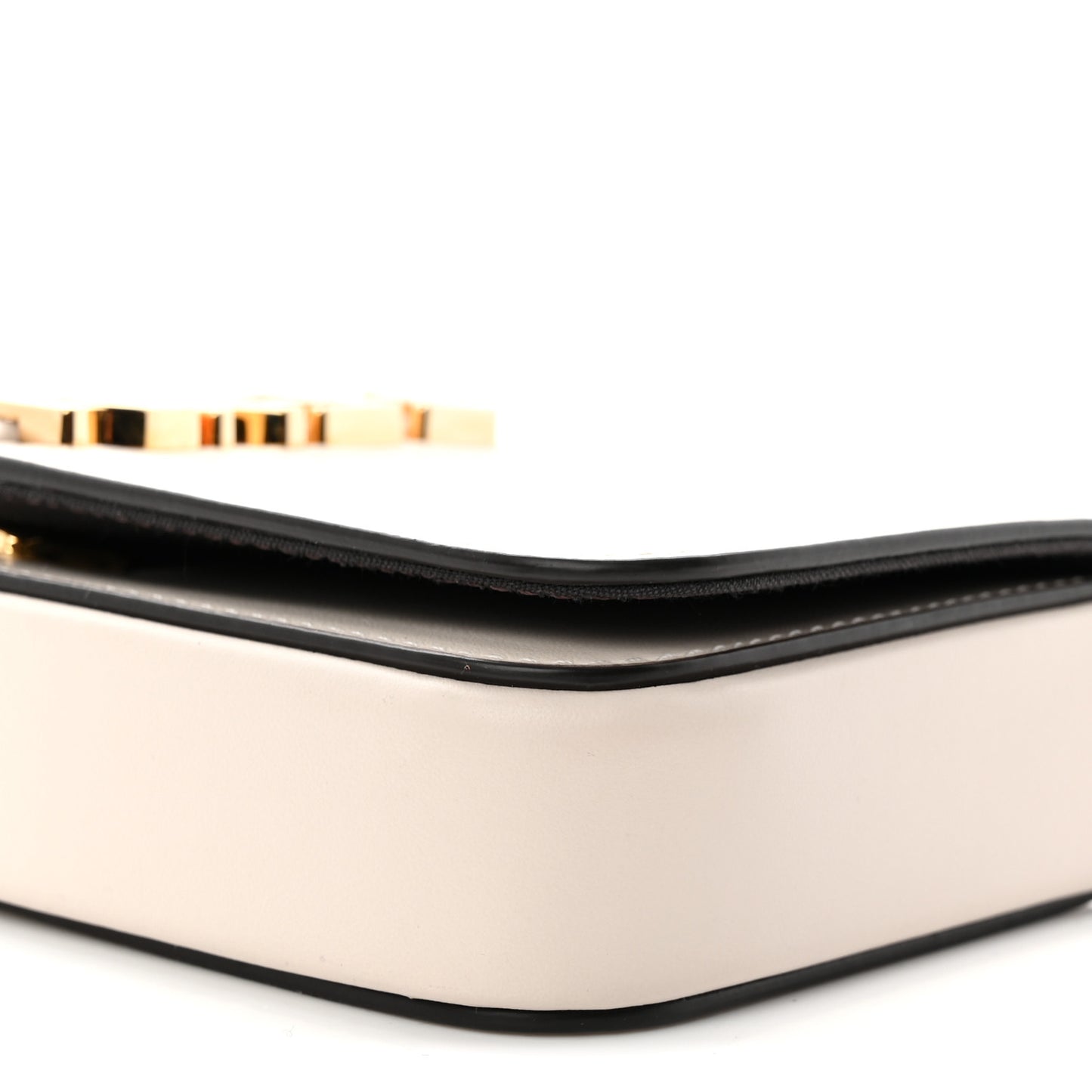 Vitello Grace Matte Fendigraphy Wallet on Chain Latte