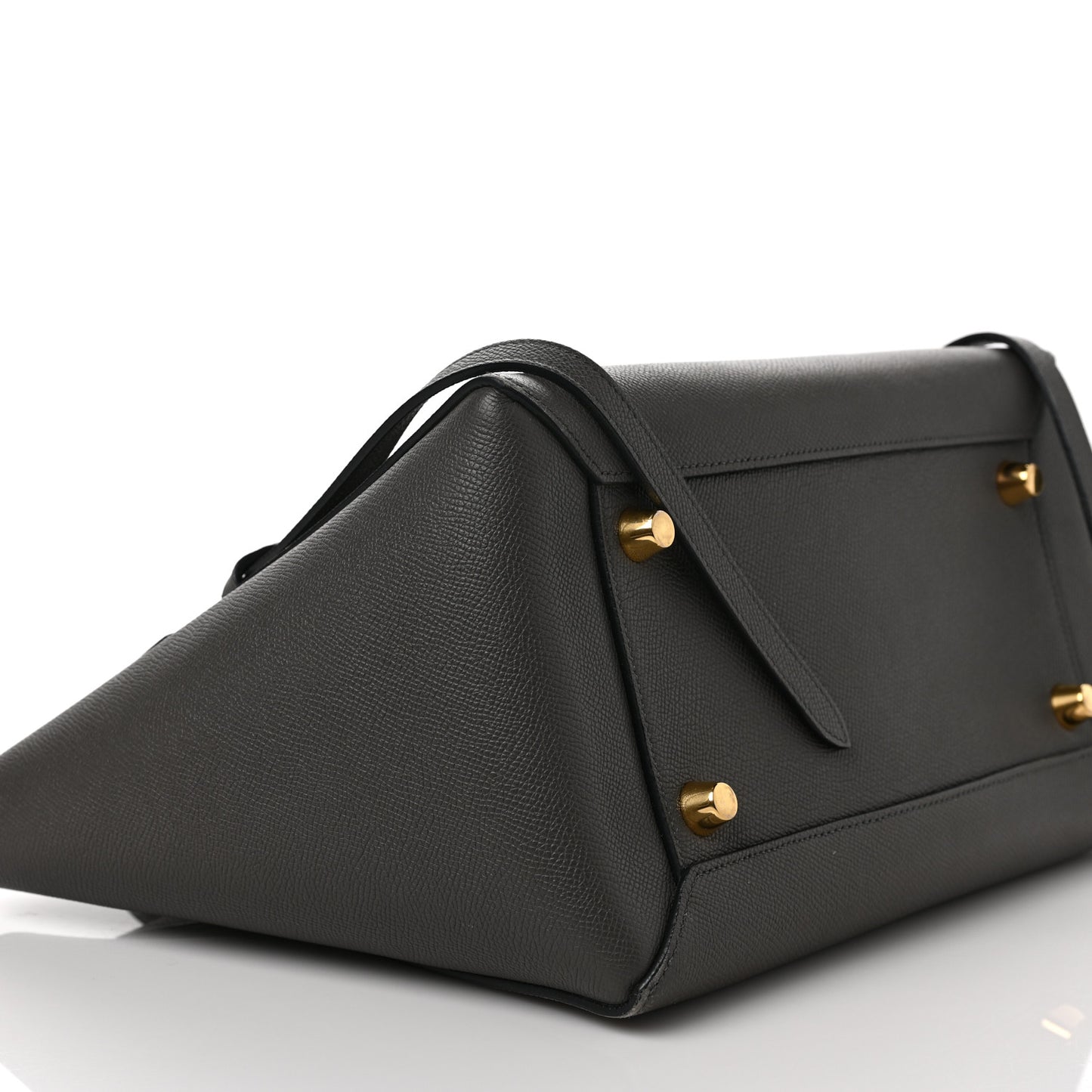 Grained Calfskin Mini Belt Bag Grey