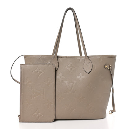 Louis Vuitton Empreinte Monogram Giant Neverfull MM Tourterelle 3 of 10