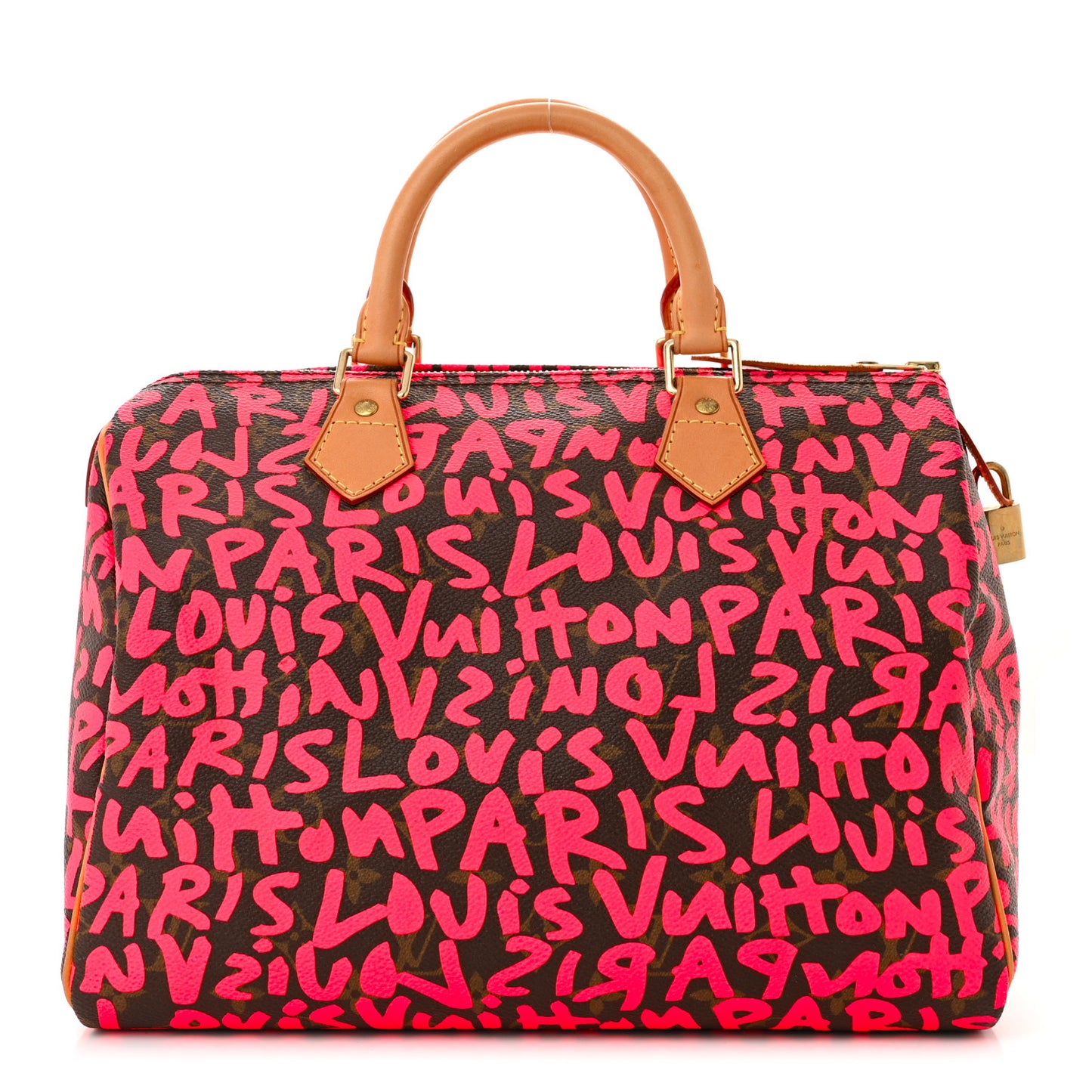 Monogram Graffiti Speedy 30 Fuchsia