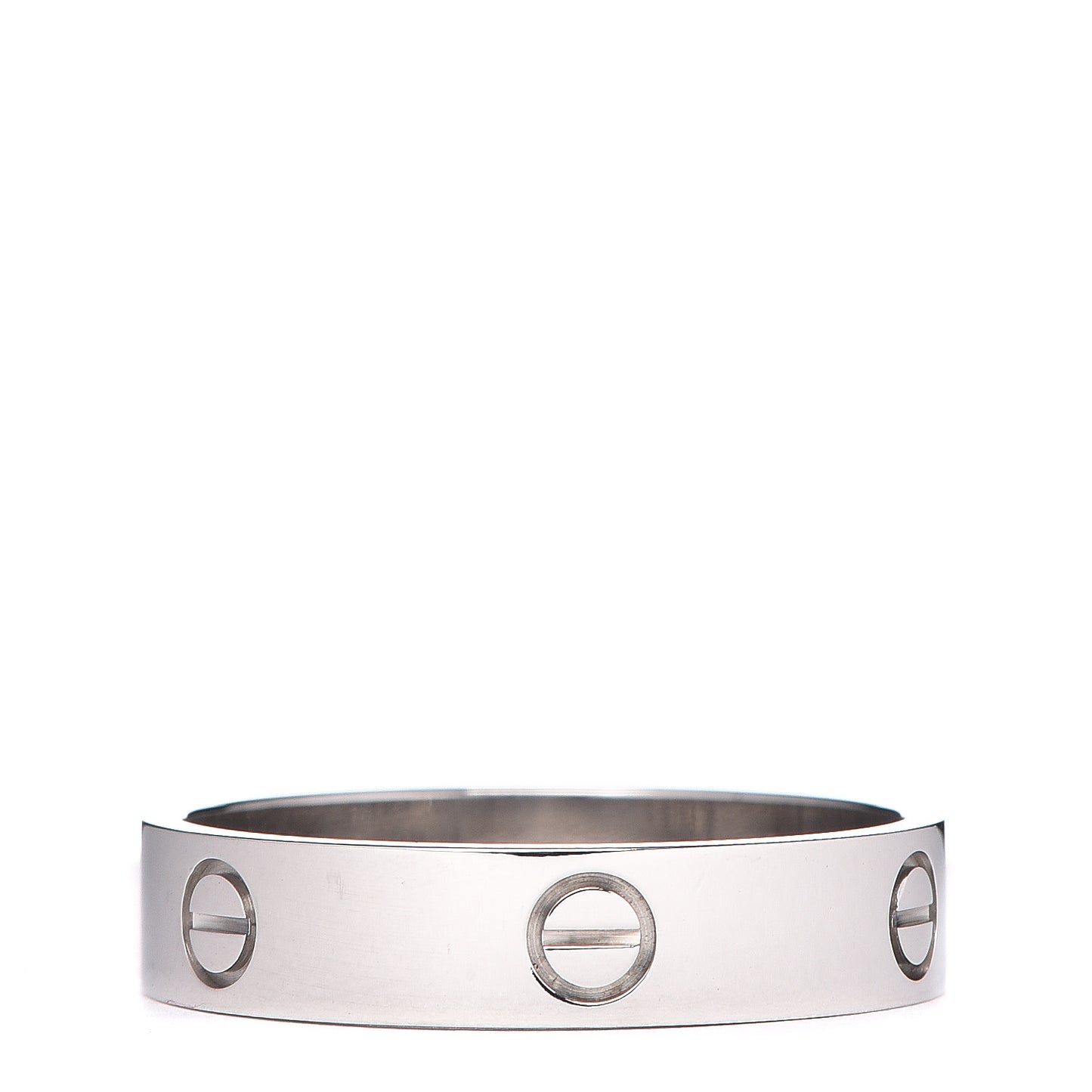 18K White Gold 5.5mm LOVE Wedding Band Ring 70 13