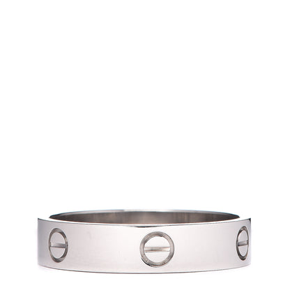 Cartier 18K White Gold 5.5mm LOVE Wedding Band Ring 70 13 3 of 5