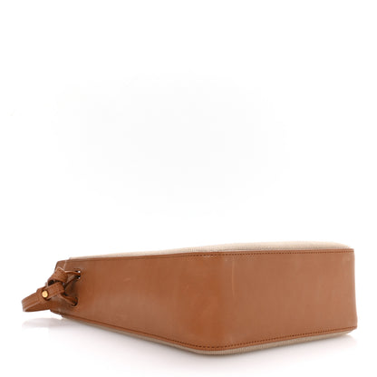 Saint Laurent Canvas Calfskin Small Bucket Bag  Desert Dust Brick 4 of 11