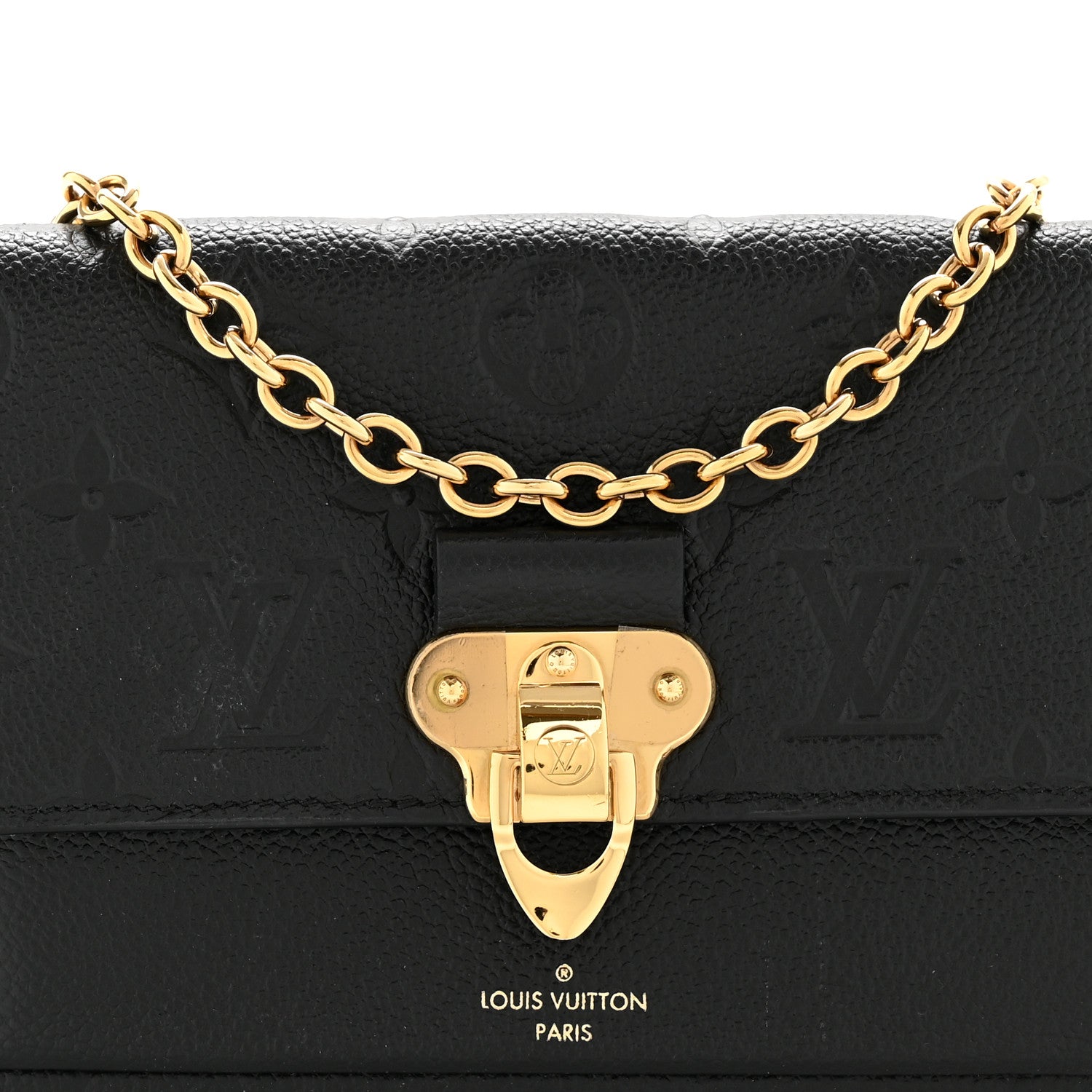 Louis Vuitton Empreinte Vavin Chain Wallet Black 8 of 12