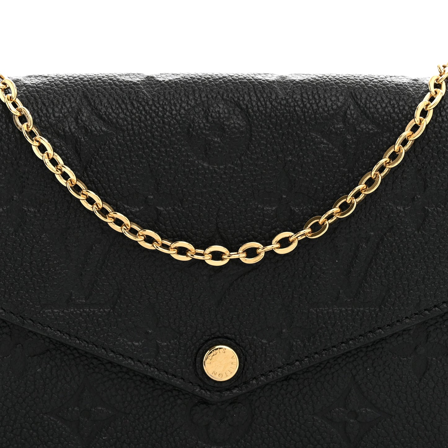 Empreinte Pochette Felicie Chain Wallet Black