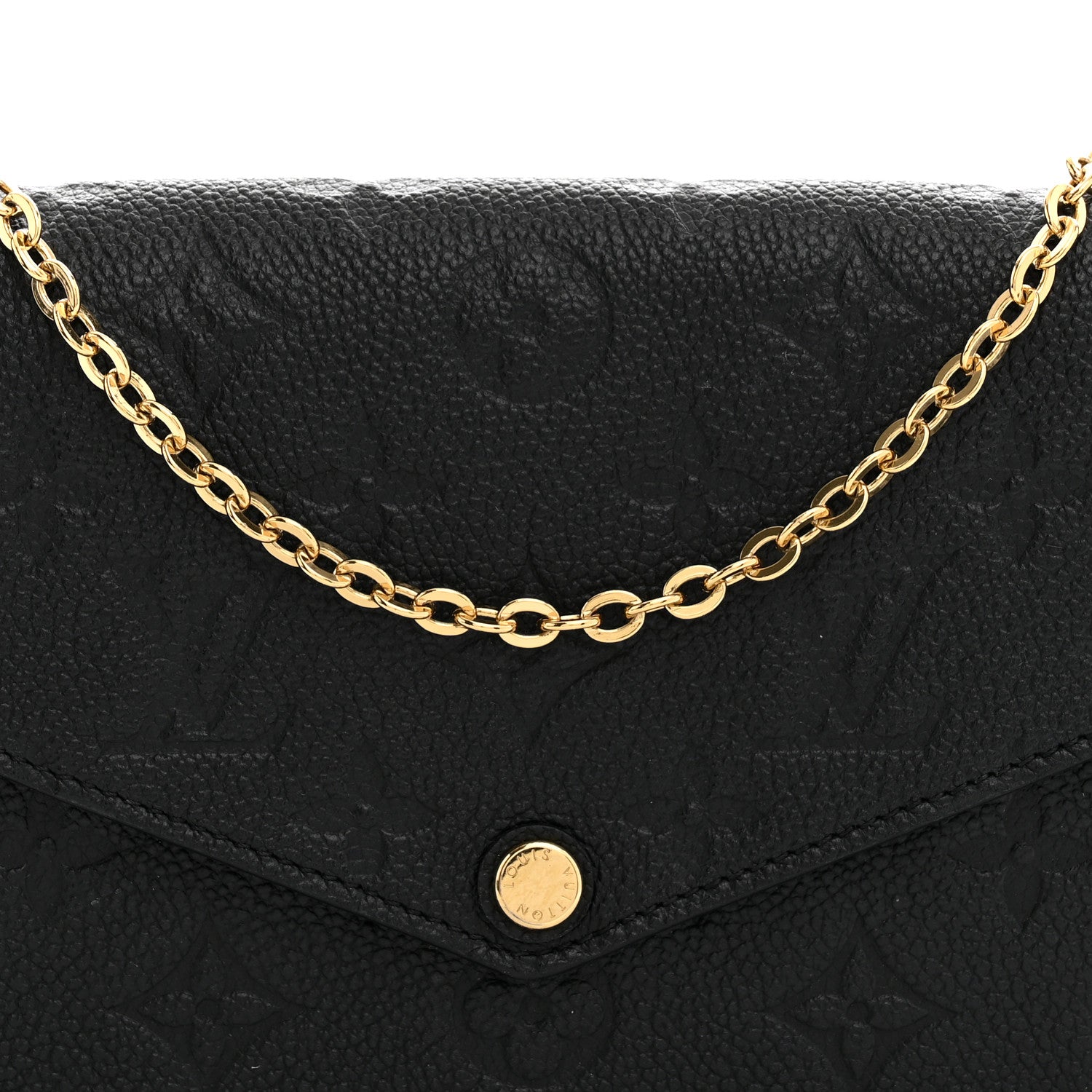 Louis Vuitton Empreinte Pochette Felicie Chain Wallet Black 8 of 11