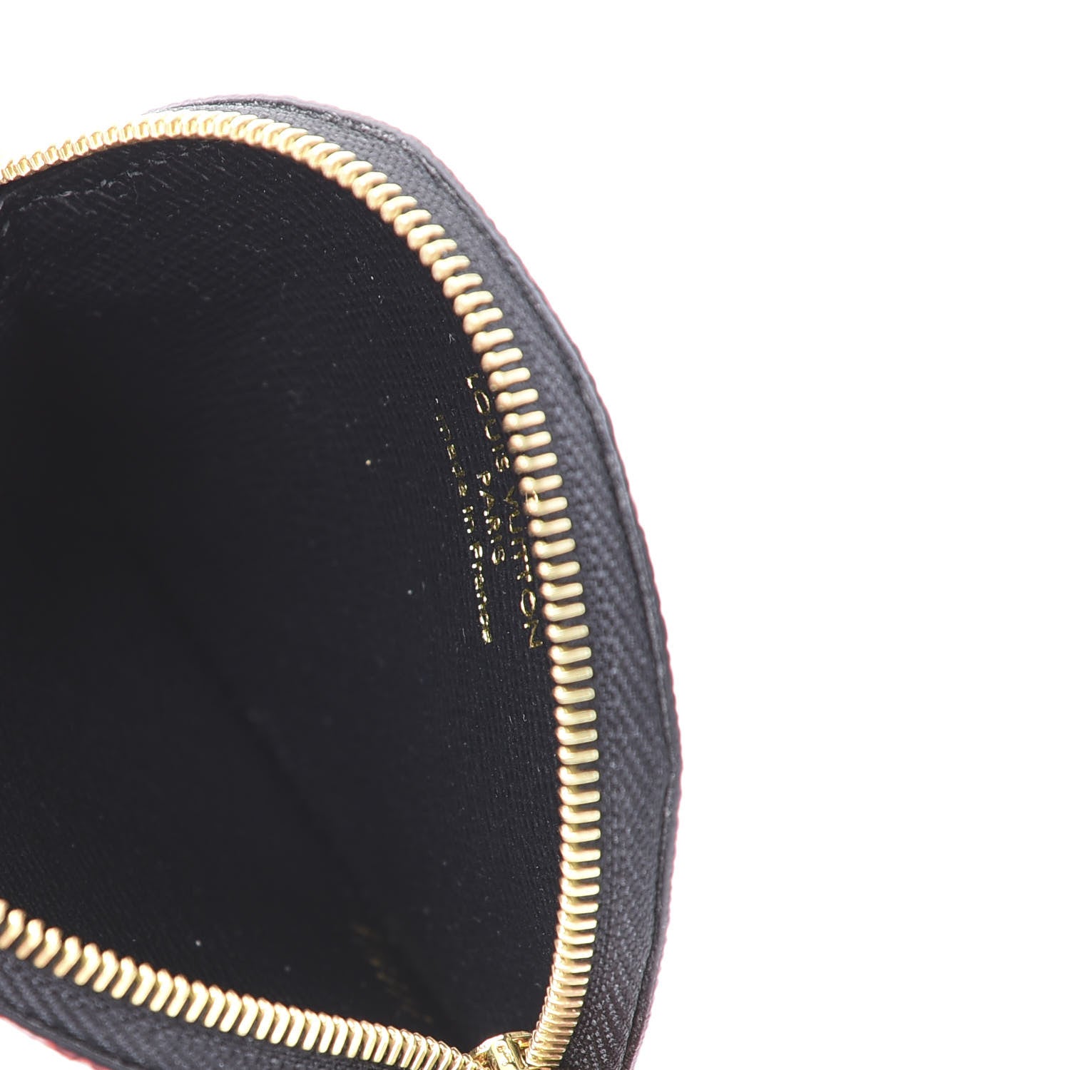 Louis Vuitton Monogram Giant Crafty Round Coin Purse Creme Rouge 4 of 9