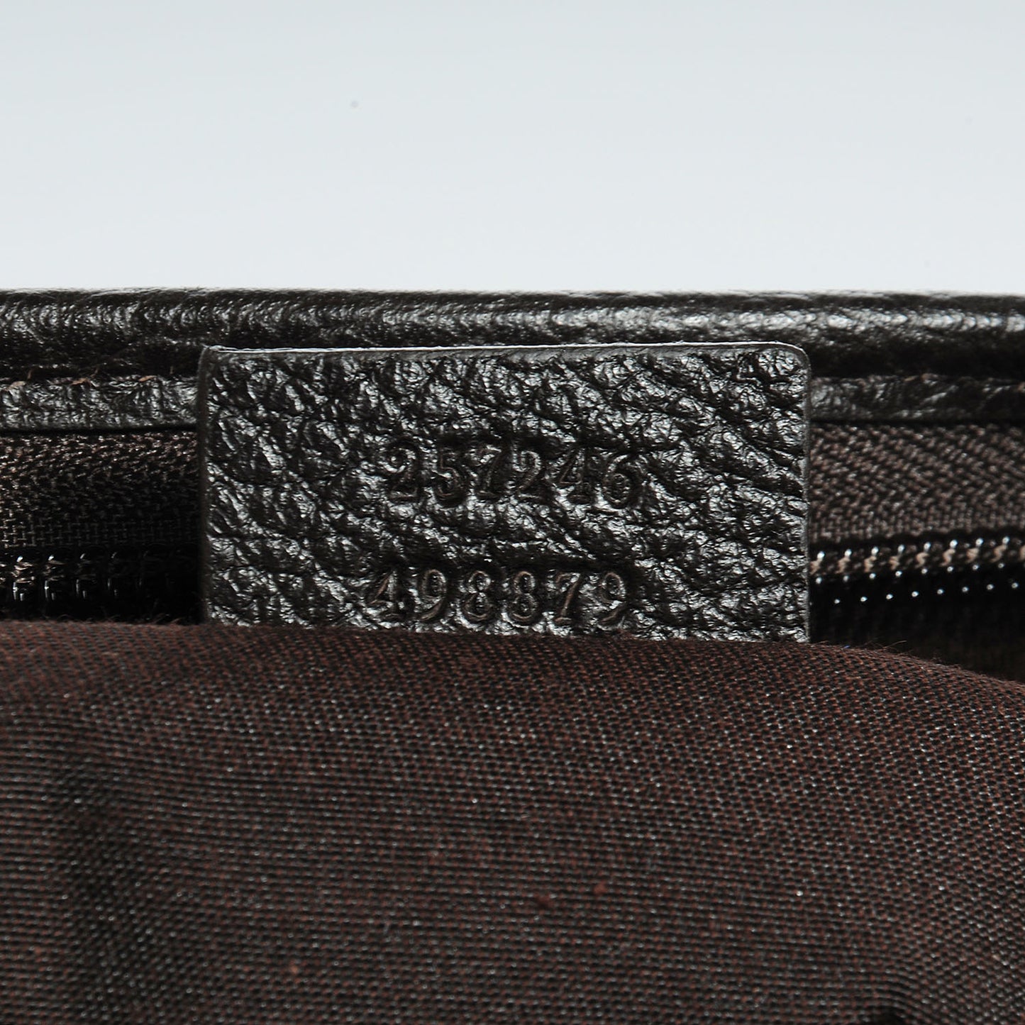 Crystal Monogram Flat Messenger Bag Beige Dark Brown
