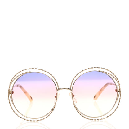 Chloe Metal Carlina Oversize Round Sunglasses CE114ST Rainbow 2 of 7