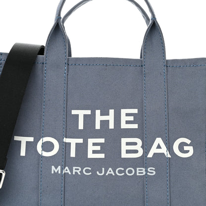 Marc Jacobs Cotton Canvas Medium The Traveler Tote Bag Blue Shadow 7 of 14