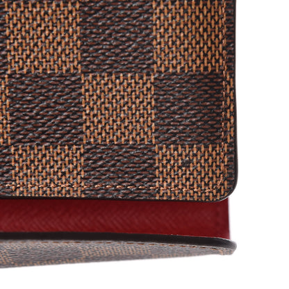 Louis Vuitton Damier Ebene Josephine Wallet Red 10 of 10