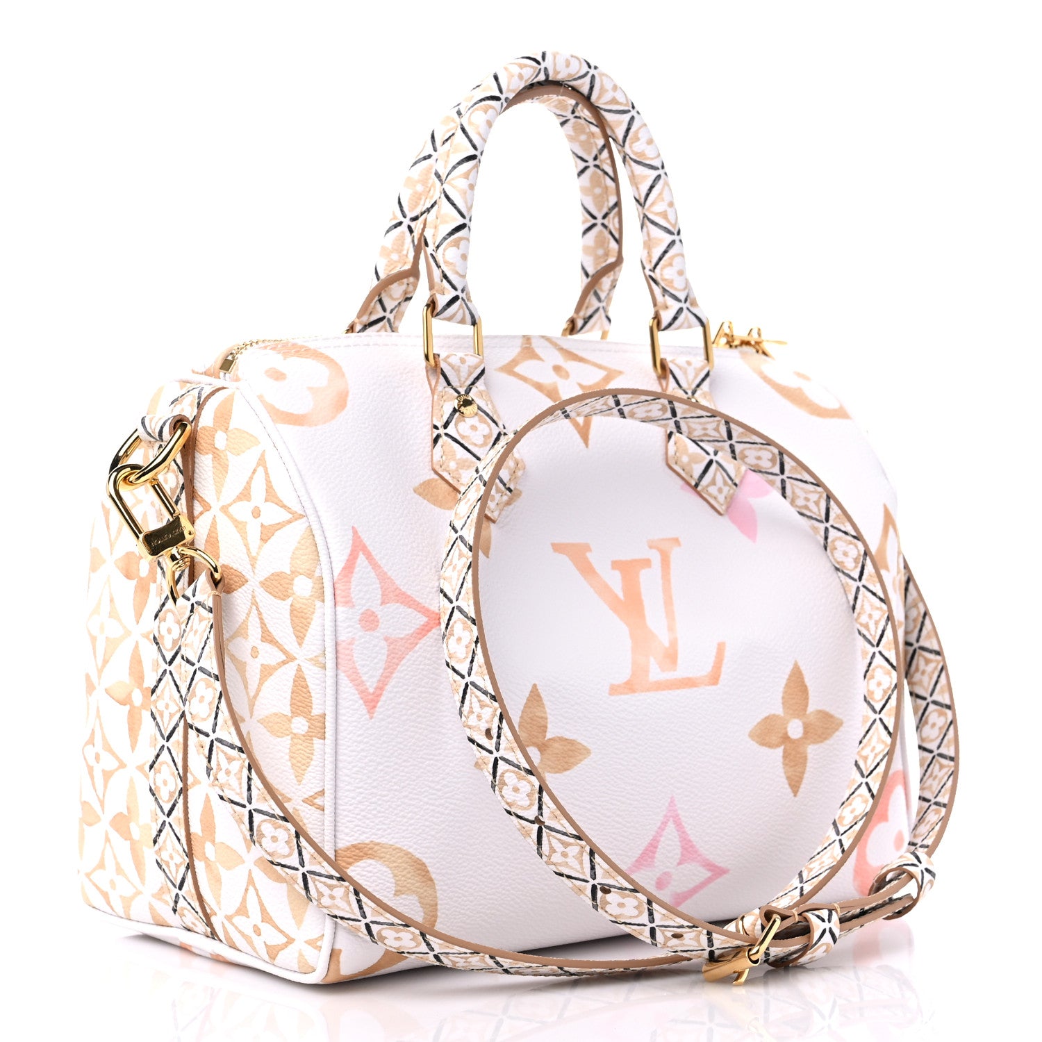 Louis Vuitton Monogram Giant By The Pool 2.0 Speedy Bandouliere 25 Beige 3 of 8