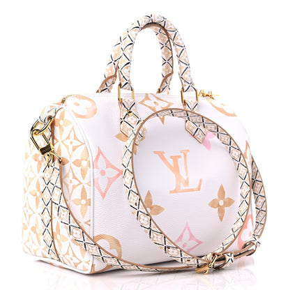 Louis Vuitton Monogram Giant By The Pool 2.0 Speedy Bandouliere 25 Beige 3 of 8