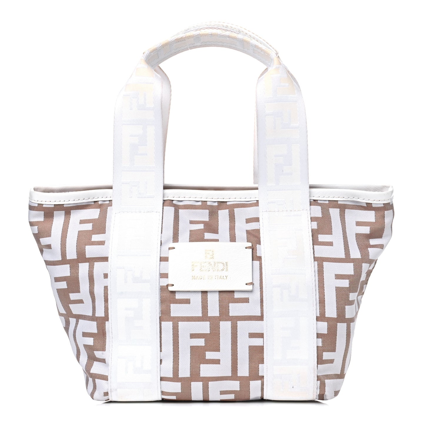 Nylon Zucca Tote Beige