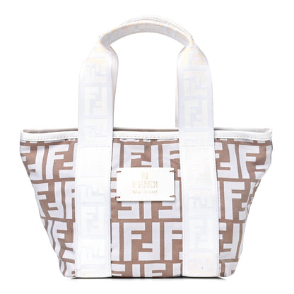 Fendi Nylon Zucca Tote Beige 1 of 5