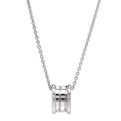 Bulgari 18K White Gold B.Zero1 Pendant Necklace 1 of 5