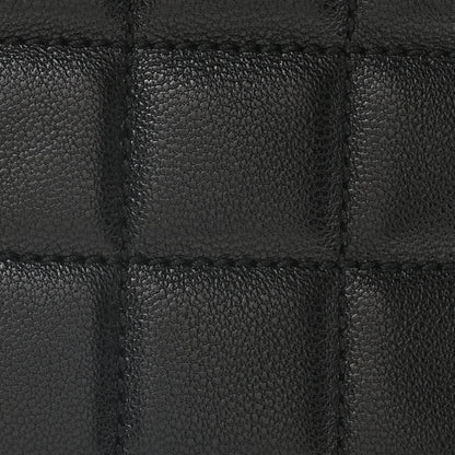 Saint Laurent Lambskin Carre Quilted Mini Shopping Bag Black 8 of 10