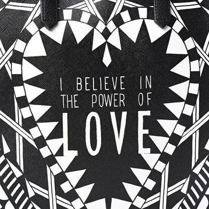 Givenchy Calfskin Power of Love Print Tote Black 14 of 15