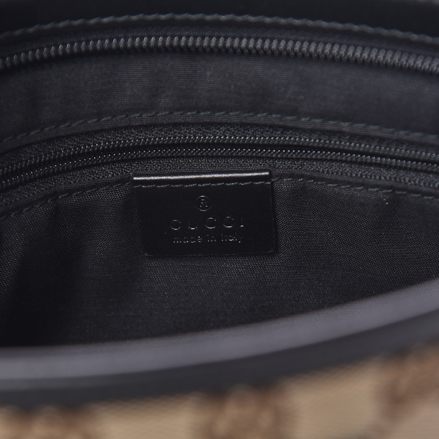 Gucci GG Monogram Web Flat Messenger Bag Black 6 of 11