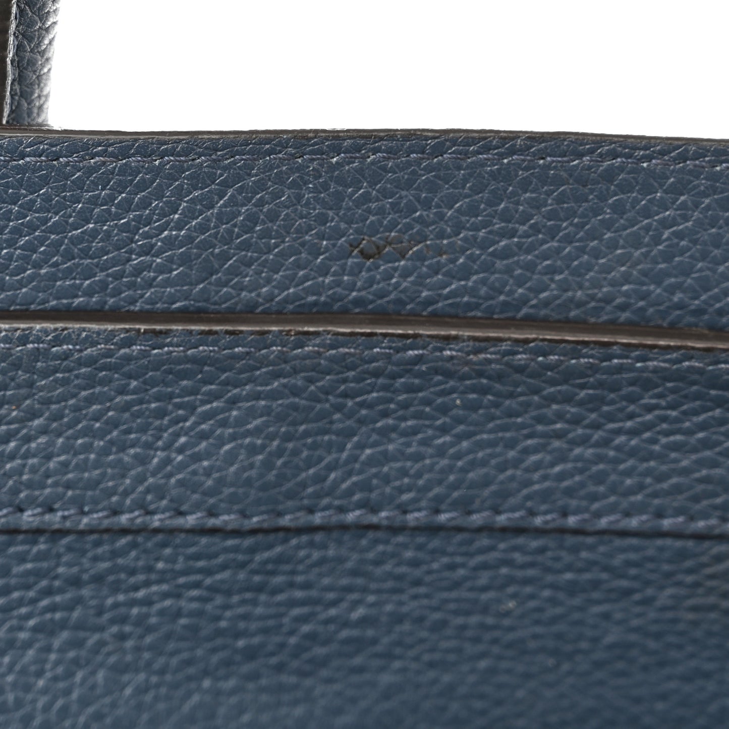 Drummed Calfskin Mini Luggage Slate