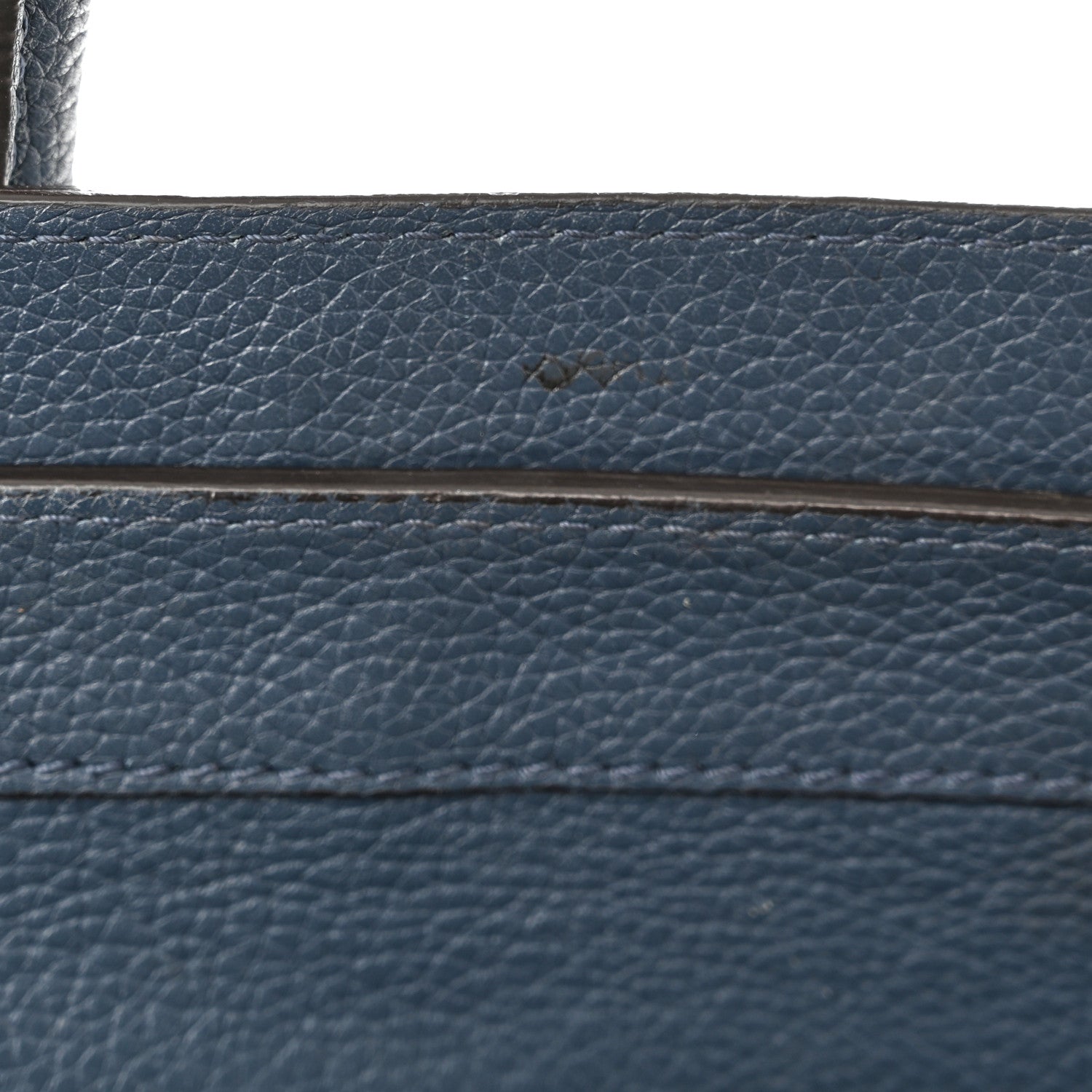 Celine Drummed Calfskin Mini Luggage Slate 7 of 11