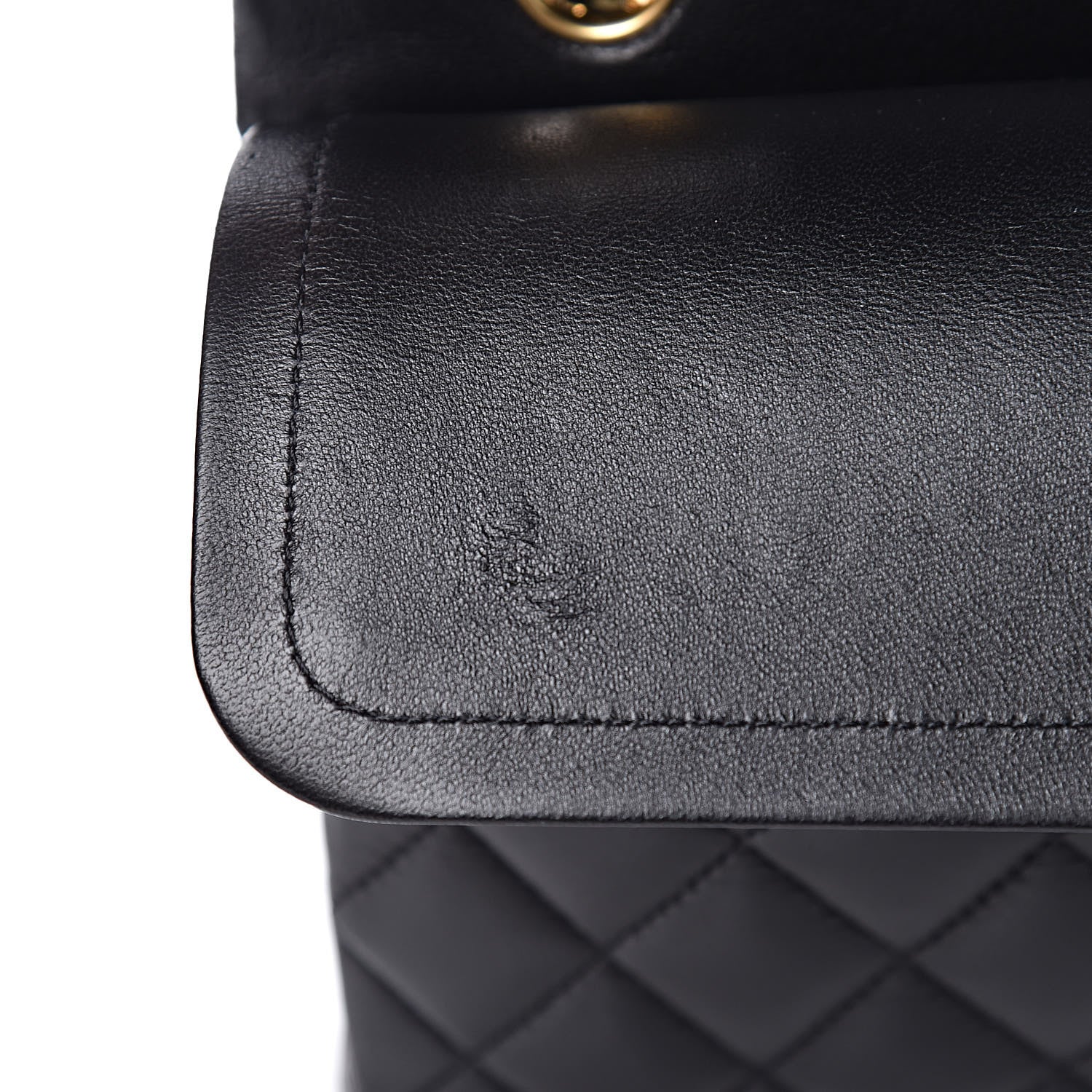 Chanel Lambskin Quilted Medium Double Flap Black 10 of 14