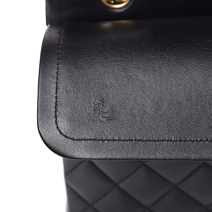 Chanel Lambskin Quilted Medium Double Flap Black 10 of 14