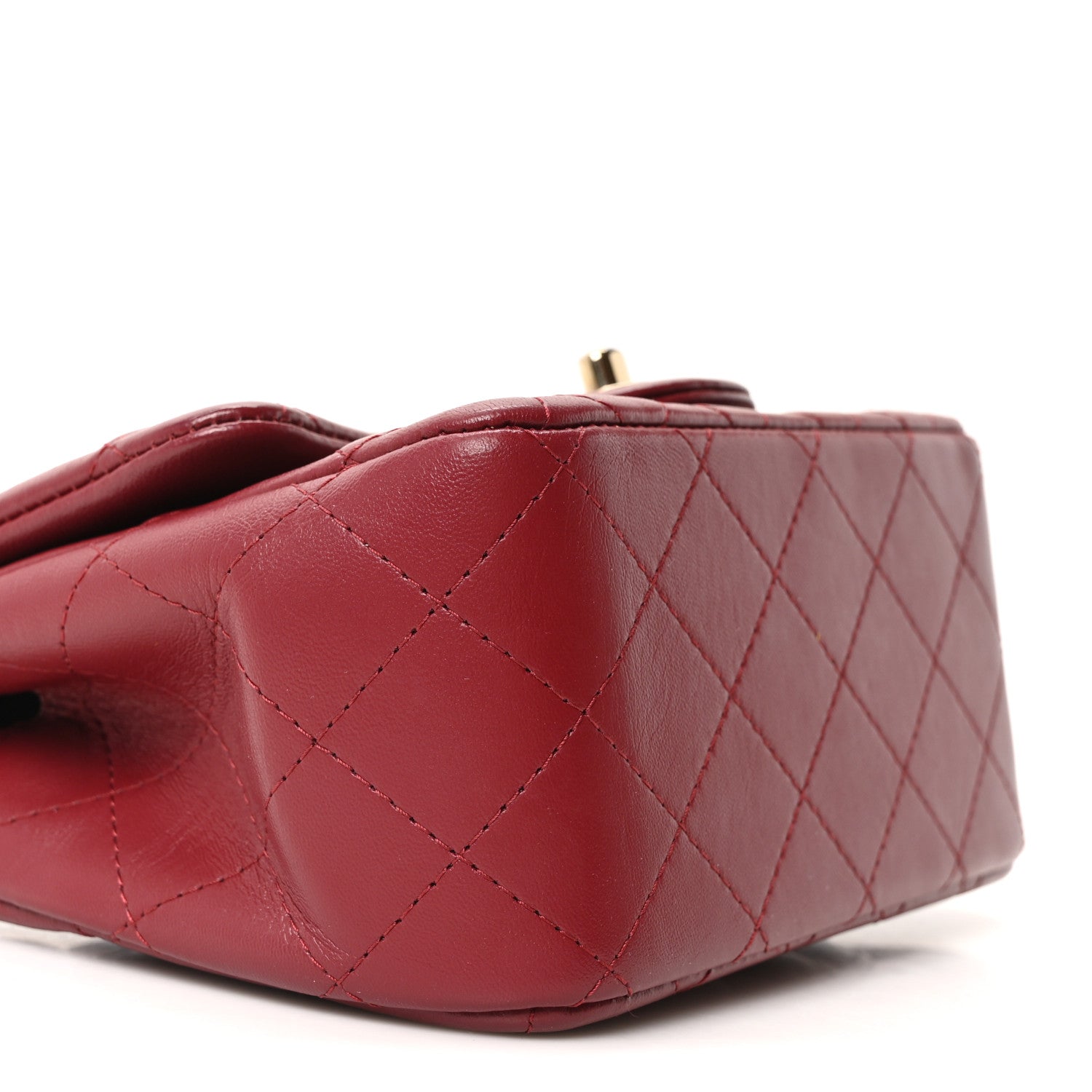 Chanel Lambskin Quilted Mini Square Flap Red 17 of 19