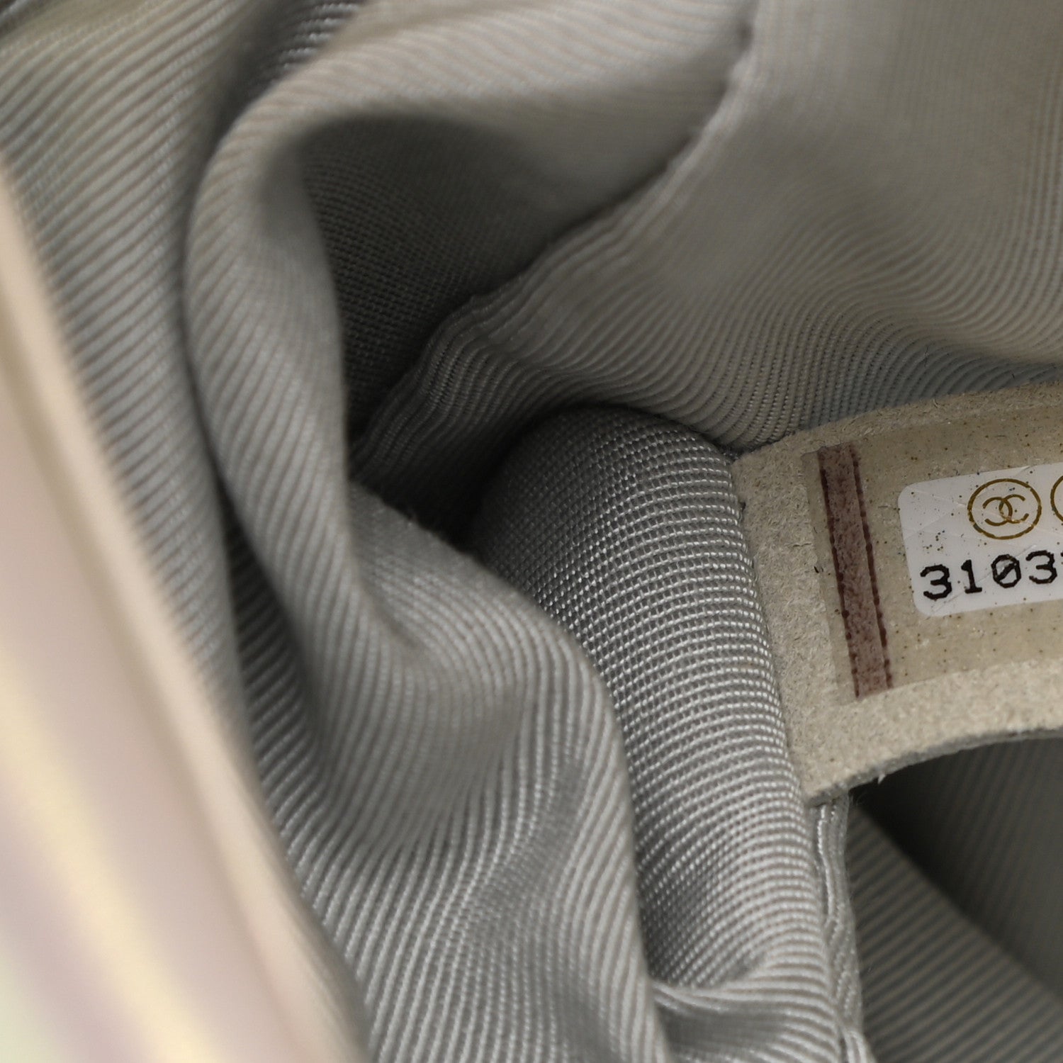 Chanel Iridescent Calfskin Quilted Medium Chanel 19 Flap White 7 of 10