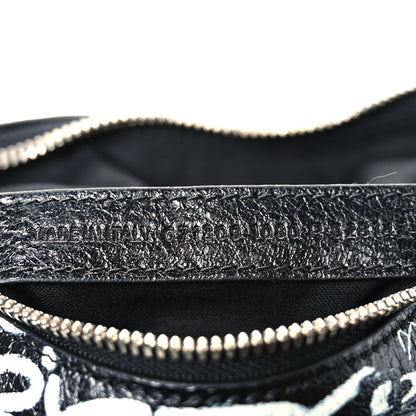 Balenciaga Agneau Arena Graffiti Le Cagole Shoulder Bag XS Black 8 of 11