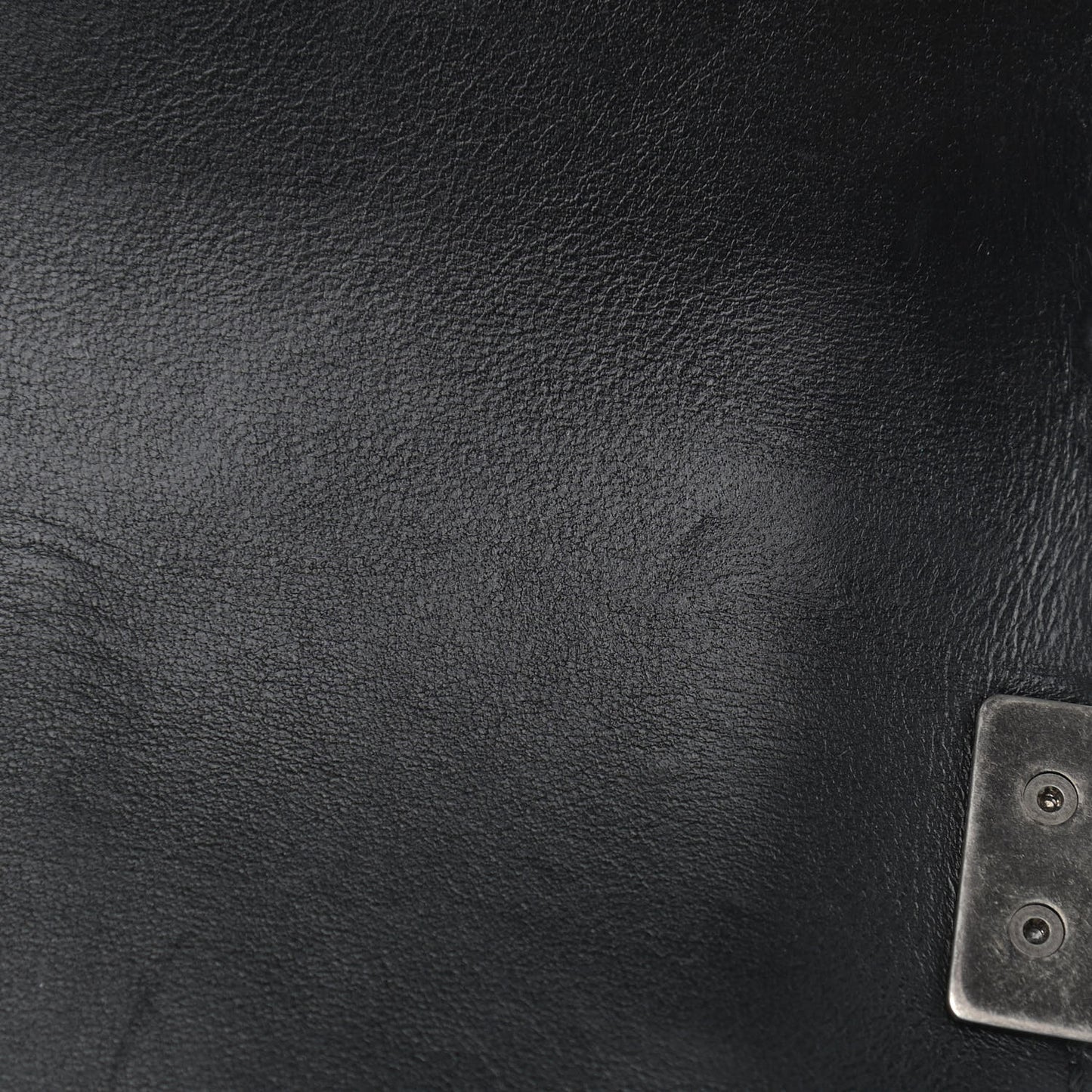 Calfskin Quilted Small Boy Flap Black