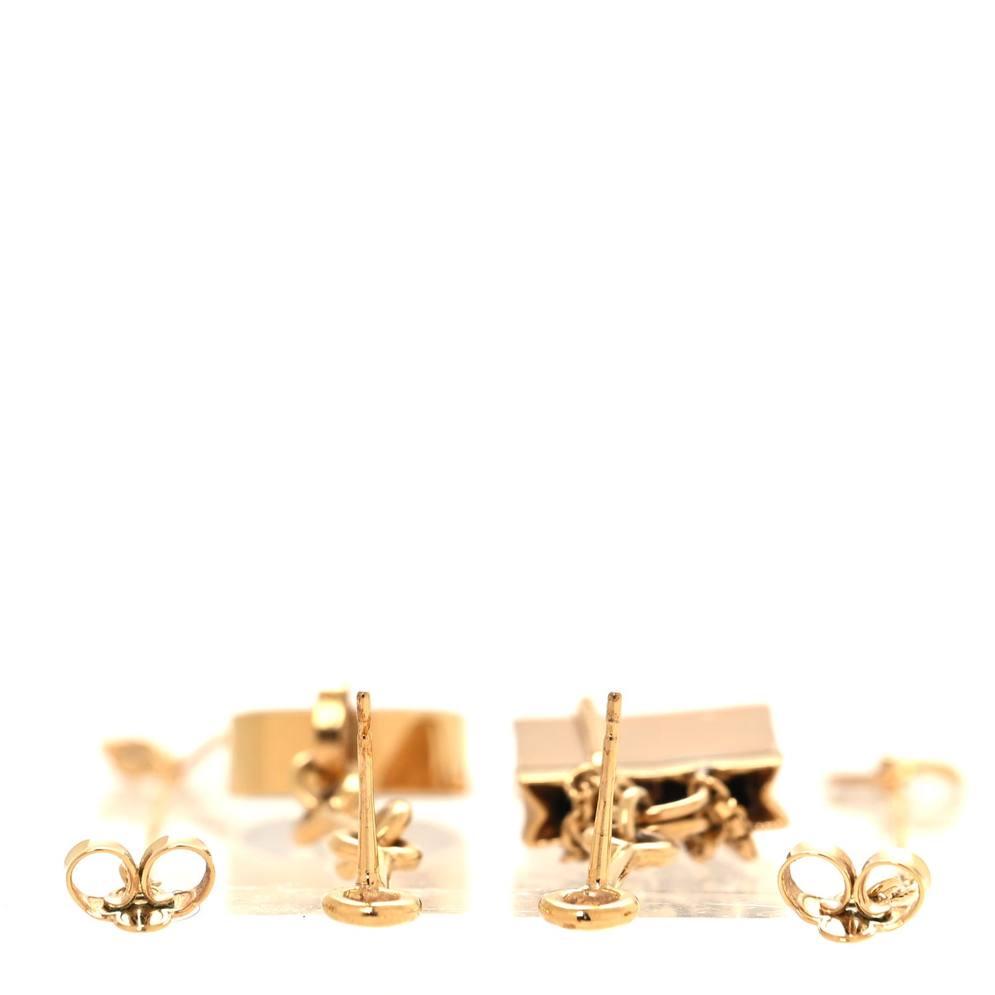 Monogram Mini Mismatched Earrings Gold