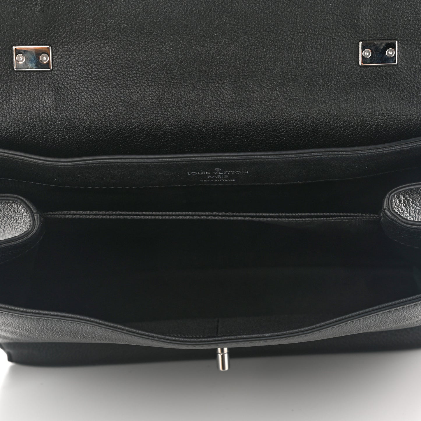 Soft Calfskin Lockme II Top Handle Black