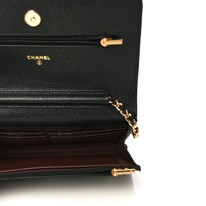 Chanel Caviar Quilted Wallet On Chain WOC Black 5 of 14