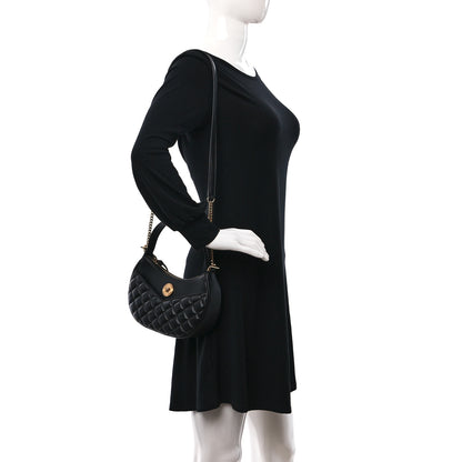 Versace Nappa Quilted Medusa Shoulder Bag Black 2 of 8